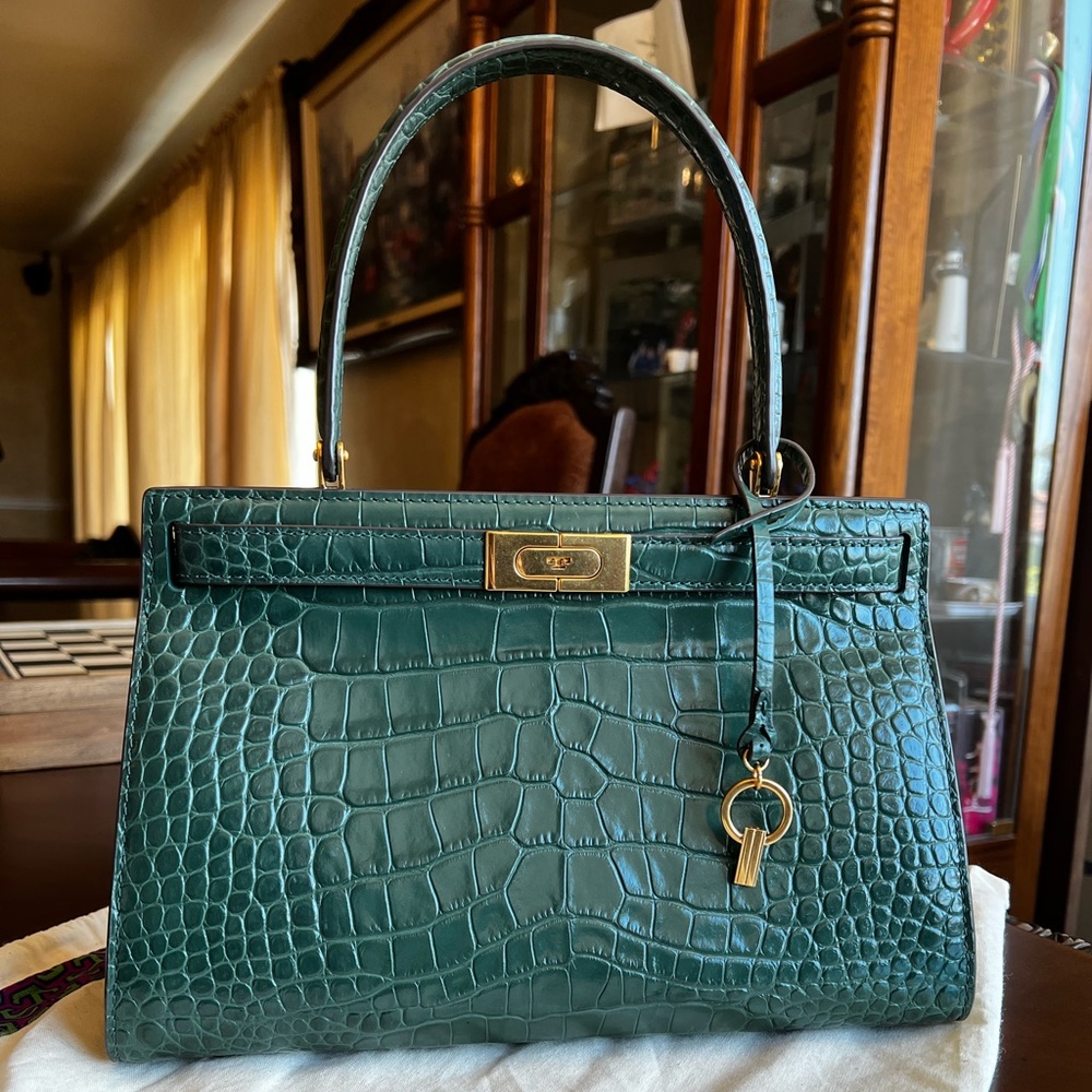 Lee Radziwill Embossed Small Satchel